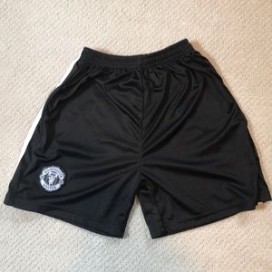 Black Manchester United women’s soccer shorts